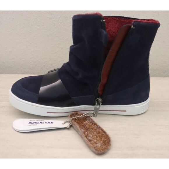 Birkenstock 1007607 Kids Sz EUR 30 US C12 Night Blue Suede Ballina Boots - Picture 12 of 16